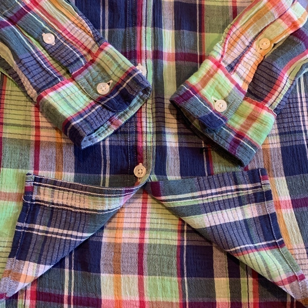 NWOT - Chaps Lightweight Plaid Button Down Top Size Small - Picture 14 of 15